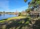 Scenic lakefront property with lush greenery, mature trees, and serene waterfront views for tranquil enjoyment at 184 Dublin Dr, Lake Mary, FL 32746