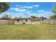 Fully fenced backyard featuring lush green grass, providing privacy and security for outdoor enjoyment and entertainment at 704 Baywood Dr, Sanford, FL 32773