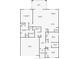 Detailed floor plan showcasing the layout and dimensions of the home at 1330 Bucktail Ct, Kissimmee, FL 34746
