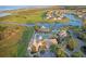 Aerial view of a community clubhouse with pools, palm trees, and lush landscaping, offering resort-style amenities at 1330 Bucktail Ct, Kissimmee, FL 34746