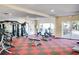 Well-equipped fitness center featuring modern exercise machines, weights, and a spacious workout area at 2019 Dixie Belle Dr # 2019O, Orlando, FL 32812