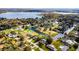 Beautiful aerial view of waterfront homes with a canal leading to a lake at 2431 Westwood Dr, Longwood, FL 32779