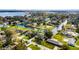 Beautiful aerial view of waterfront homes with a canal leading to a lake at 2431 Westwood Dr, Longwood, FL 32779