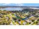 Stunning aerial view showcasing the lakefront property and expansive waterway access at 2431 Westwood Dr, Longwood, FL 32779