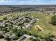 Wide aerial view of neighborhood and golf course, showcasing an active community at 335 Prestwick Dr, Davenport, FL 33897