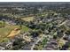 Wide aerial view of homes nestled within a golf course community with mature trees at 335 Prestwick Dr, Davenport, FL 33897