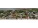 Large waterfront property with red boundary lines, lush greenery, and dock access showcasing prime real estate potential at 3540 Walker Rd, Apopka, FL 32703