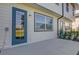 Back porch with blue door and view at 925 Conch Rd, Davenport, FL 33896