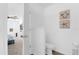 Bathroom with neutral paint and seashell decor at 925 Conch Rd, Davenport, FL 33896