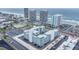 A high-angle aerial perspective reveals the location, offering a view of the ocean and surrounding area at 2727 N Atlantic Ave # 2020, Daytona Beach, FL 32118