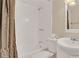 Clean bathroom featuring a tub/shower combination and updated vanity at 2727 N Atlantic Ave # 2020, Daytona Beach, FL 32118