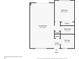 Floor plan featuring a layout of the living room, bedroom, bathroom, kitchen, and foyer with dimensions at 2727 N Atlantic Ave # 2020, Daytona Beach, FL 32118