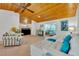 Inviting living room showcasing a cozy seating arrangement, fireplace, wood ceiling, and bright, airy ambiance at 721 Glenridge Way, Winter Park, FL 32789