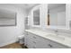 Bathroom featuring a double sink vanity with quartz countertops at 1149 Doyle Rd, Deltona, FL 32725