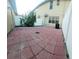 Backyard patio with paver blocks, and fenced perimeter at 14448 Pleach St, Winter Garden, FL 34787