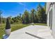 Enjoy this view of the backyard and lush green space from the back patio at 1870 Blackwelder Rd, De Leon Springs, FL 32130