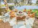 Inviting lakeside stone fire pit area with seating and lush landscaping, perfect for relaxing evenings at 254 Sylvan Blvd, Winter Park, FL 32789