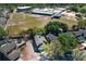 Aerial image with the subject house near neighborhood school with field and playground at 3623 S Saint Lucie Dr, Casselberry, FL 32707