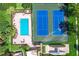 Aerial view of pool and tennis courts at community complex at 5401 Elm Ct # 303, Orlando, FL 32811