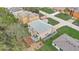 Home featuring a cozy patio, garden area, and lush green lawn in a serene neighborhood at 548 Big Sioux Ct, Kissimmee, FL 34759