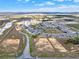 A scenic aerial perspective of a housing development with modern homes and open spaces at 5499 Orange Orchard Dr, Winter Garden, FL 34787