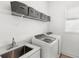 Well-lit laundry room featuring modern appliances and ample storage space at 1073 Sadler Oaks Way, Winter Garden, FL 34787