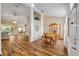 Charming dining room with a wooden table set and elegant china cabinet at 1145 Lake Rogers Cir, Oviedo, FL 32765