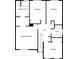 Second-floor floor plan with bedrooms, bathrooms, and primary suite layout at 14200 Crystal Key Pl, Orlando, FL 32824