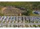 Bird's eye view of a neighborhood with modern houses, manicured lawns, and neatly paved streets at 2977 Howley Aly, St Cloud, FL 34771