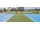 Community pickleball courts with green and blue surface and nets at 2977 Howley Aly, St Cloud, FL 34771