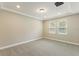 Bedroom with recessed lighting, neutral carpet and two large windows at 360 Birkdale Dr, Daytona Beach, FL 32124