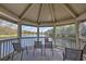 Gazebo overlooking a scenic lake, providing a serene and picturesque view at 4532 Saddleworth Cir, Orlando, FL 32826