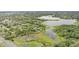 Aerial view of the parcel, showing proximity to large bodies of water at 5849 Groveline Dr, Orlando, FL 32810