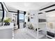 Playful ' bedroom featuring a unique bunk bed, black & white decor, and lots of light at 6406 Tabebuia Pkwy, Winter Garden, FL 34787