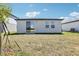 Backyard view of the home showcasing the outdoor space for relaxation and entertainment at 2513 Merseyside Ct, Haines City, FL 33844