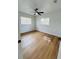 Bedroom boasts bright natural light and updated wood-look floors at 2818 Geoffrey Dr, Orlando, FL 32826