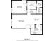 Detailed floor plan showcasing layout of living room, kitchen, bedroom, bathrooms, and dining area at 314 Cherokee Ct # A, Altamonte Springs, FL 32701