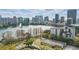 Amazing aerial view showcasing downtown skyline, lake, and surrounding landscaping at 401 E Robinson St # 101, Orlando, FL 32801