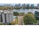 Scenic view of lake with pool in the foreground at 401 E Robinson St # 101, Orlando, FL 32801