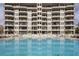 Beautiful pool area at the base of a high rise condominium building at 401 E Robinson St # 101, Orlando, FL 32801