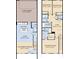 Detailed floor plan showcasing layout of kitchen, gathering room, bedrooms, and two-car garage at 6394 Tabebuia Pkwy, Winter Garden, FL 34787