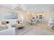 Spacious open-concept living room featuring modern decor, comfortable seating, and seamless flow to dining area at 6424 Tabebuia Pkwy, Winter Garden, FL 34787