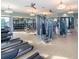 Well-equipped fitness center with modern machines, weights, and mirrors for a complete workout at 8924 Azalea Sands Ln # 8924, Davenport, FL 33896