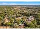 An aerial view of a house surrounded by trees showing the neighborhood at 111 Autumn Dr, Longwood, FL 32779