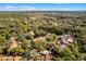 Aerial view of a residential neighborhood with lush greenery, mature trees, and a mix of home styles at 111 Autumn Dr, Longwood, FL 32779