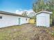 Backyard shed offers additional storage space at 1510 Live Oak St, New Smyrna Beach, FL 32168