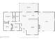 Layout showcasing the primary bedroom, bedrooms, bathrooms, kitchen, living room, garage, and back patio at 1582 Darlington Ave, Deltona, FL 32725