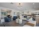 Spacious living room featuring modern furnishings and an open layout leading to the kitchen and dining areas at 3120 Downs Cove Rd, Windermere, FL 34786