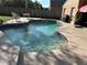 Backyard pool with stairs, and concrete surround at 3220 Town And Country Rd, Oviedo, FL 32766