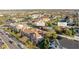 Aerial shot of townhomes, community clubhouse and pool at 4038 Hunters Park Ln, Orlando, FL 32837